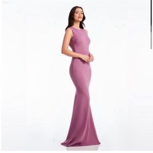 Dress the Population Sleeveless Mauve Maxi Dress Medium